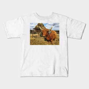 Scottish Highland Cattle Cow 2368 Kids T-Shirt